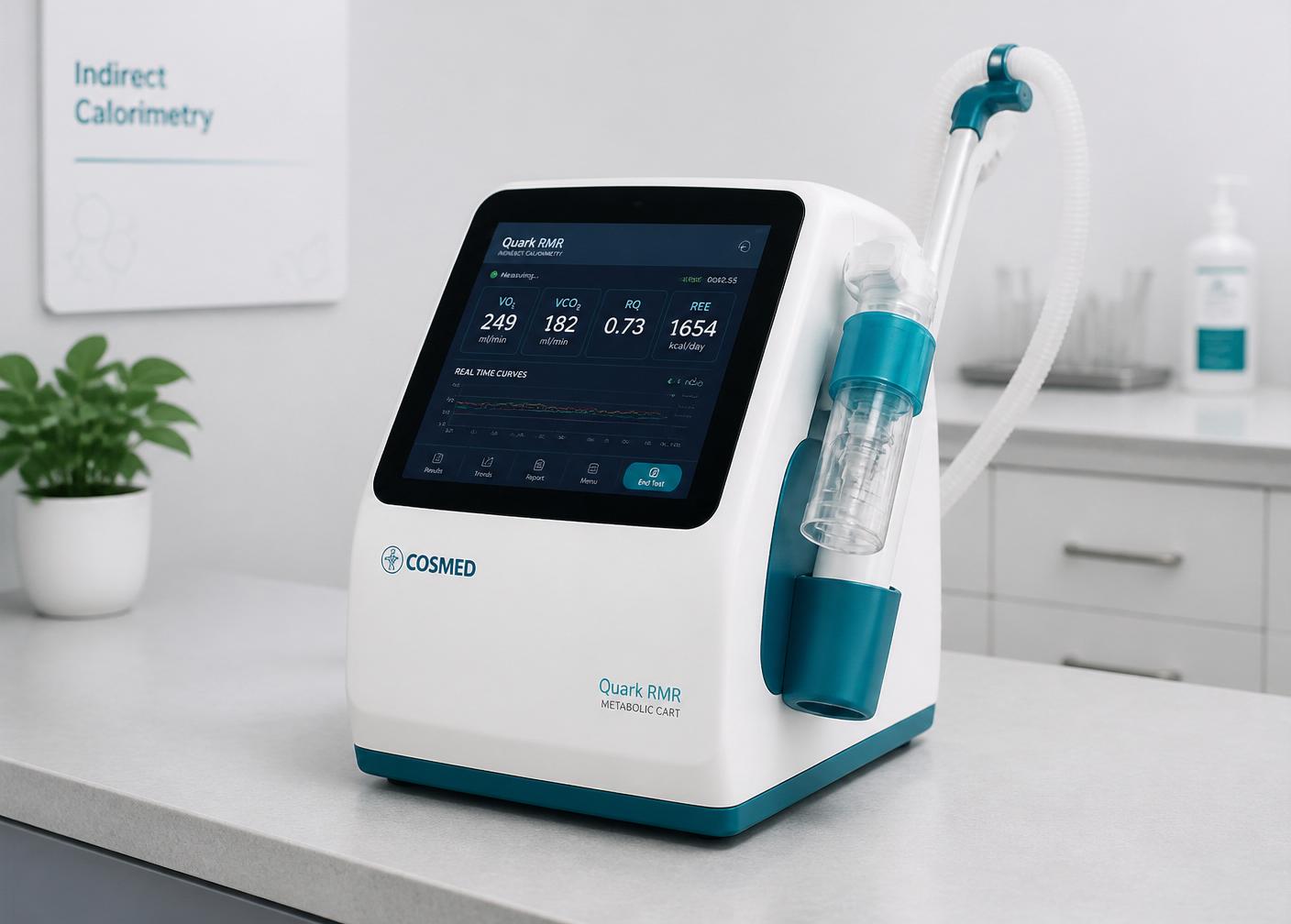 Equipamento utilizado para medir o gasto de energia em repouso